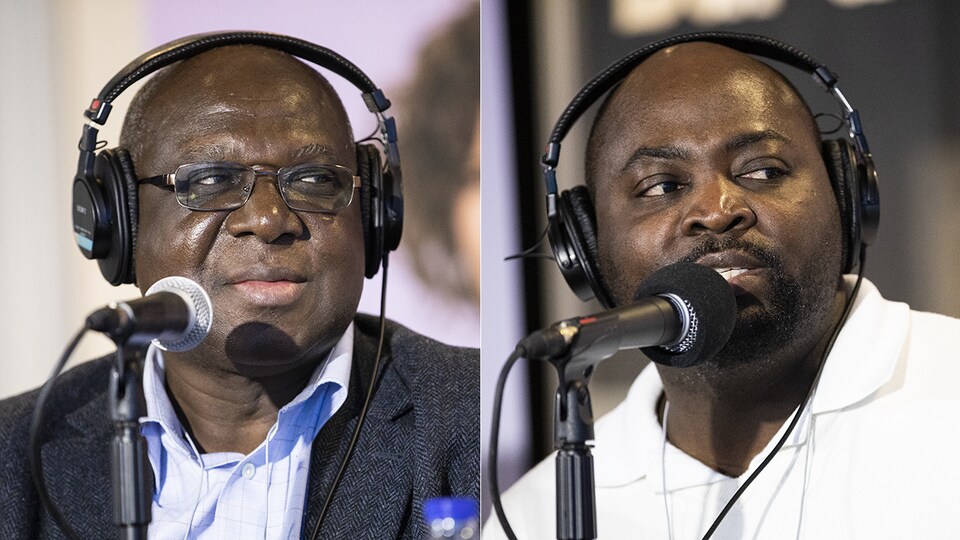 Yao Assogba et Mensah Hemedzo au Salon du livre de l'Outaouais 2019.
