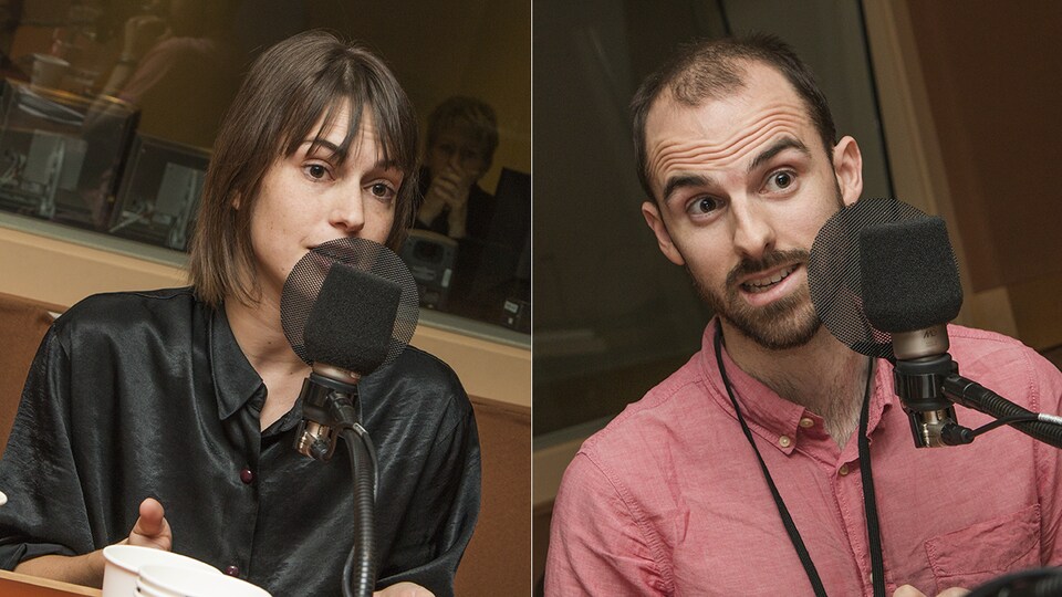 Marion Bertrand-Huot et François Renaud au micro de Catherine Perrin