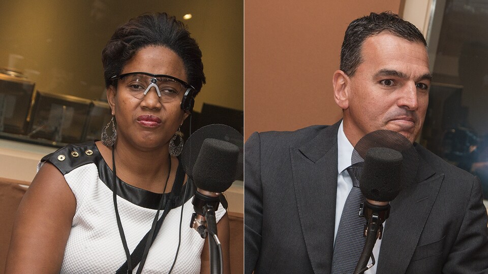 Sandra Cassel et Flavio Rezende au micro de Catherine Perrin