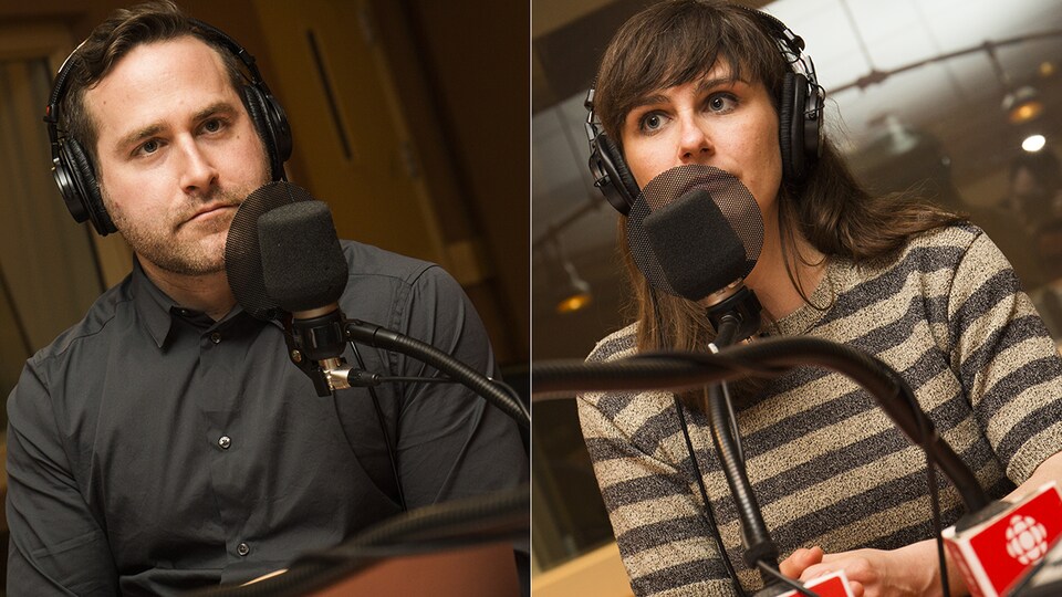Jean-Philippe Cipriani et Julie Dufort au micro de Catherine Perrin