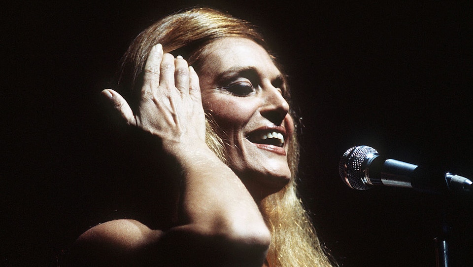 La chanteuse Dalida en 1980