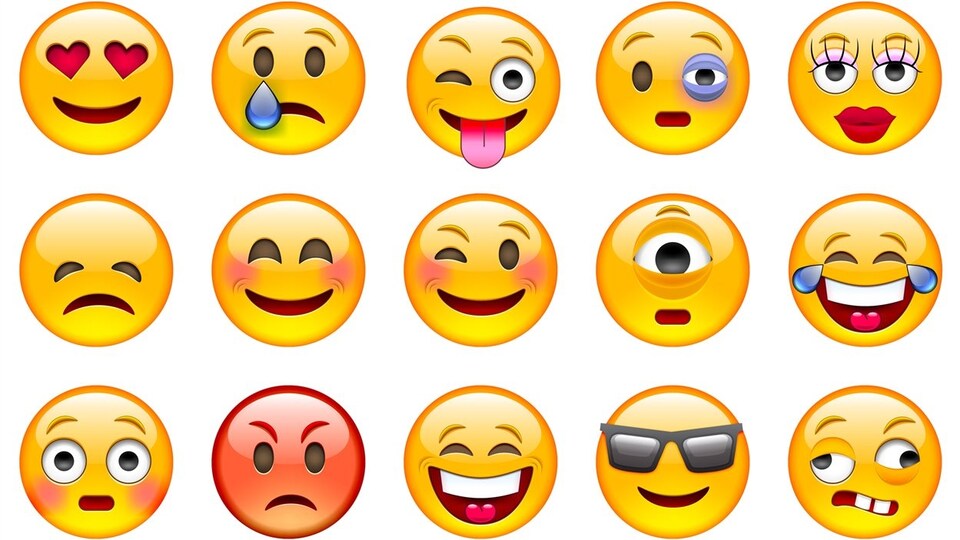 15 émotions différentes représentées par autant d'émojis