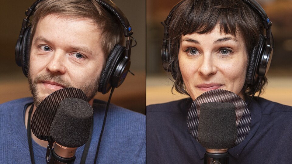 Dennis Kastrup et Dominique Leclerc au micro de Catherine Perrin.