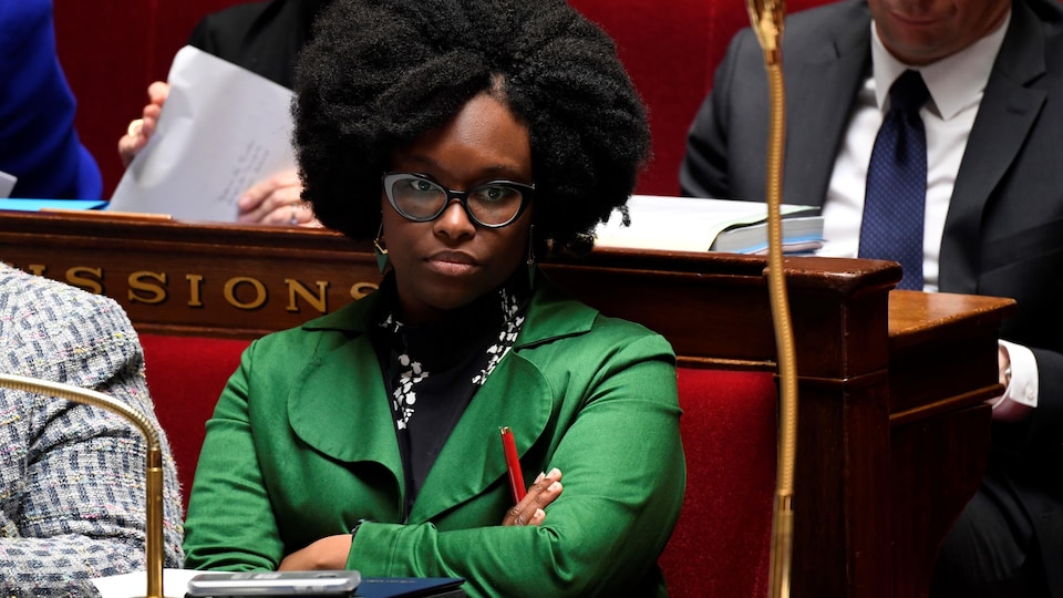 Sibeth Ndiaye à l'Assemblée nationale de Paris.