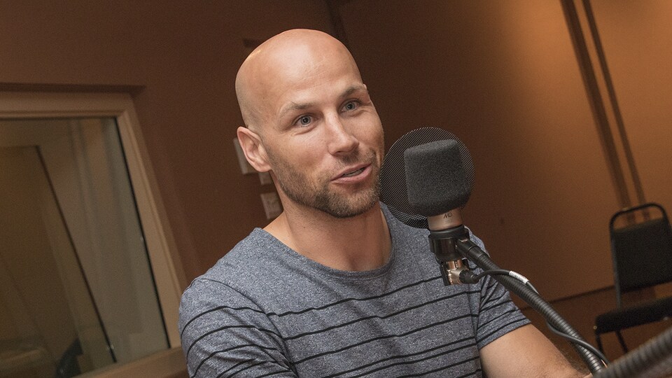 Steve Bégin au micro de Catherine Perrin