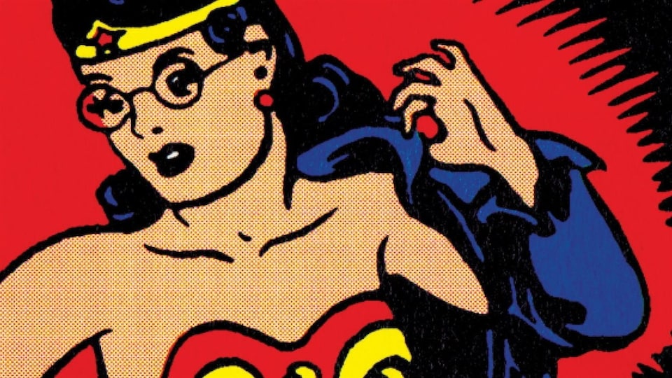 Détail de la couverture du livre The secret history of Wonder Woman.