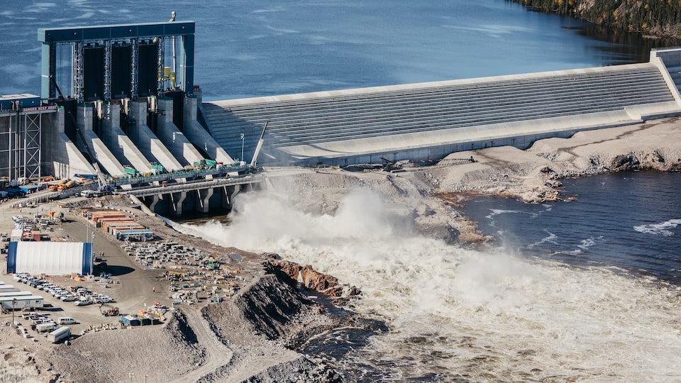 Le barrage de Muskrat Falls.