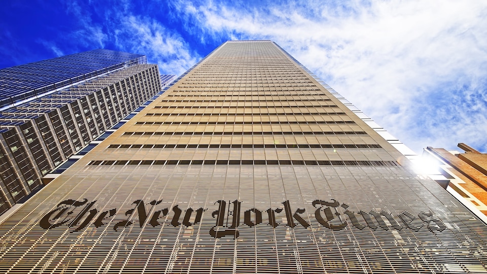 Les bureaux du New York Times sur la 8e avenue, dans le quartier Midtown