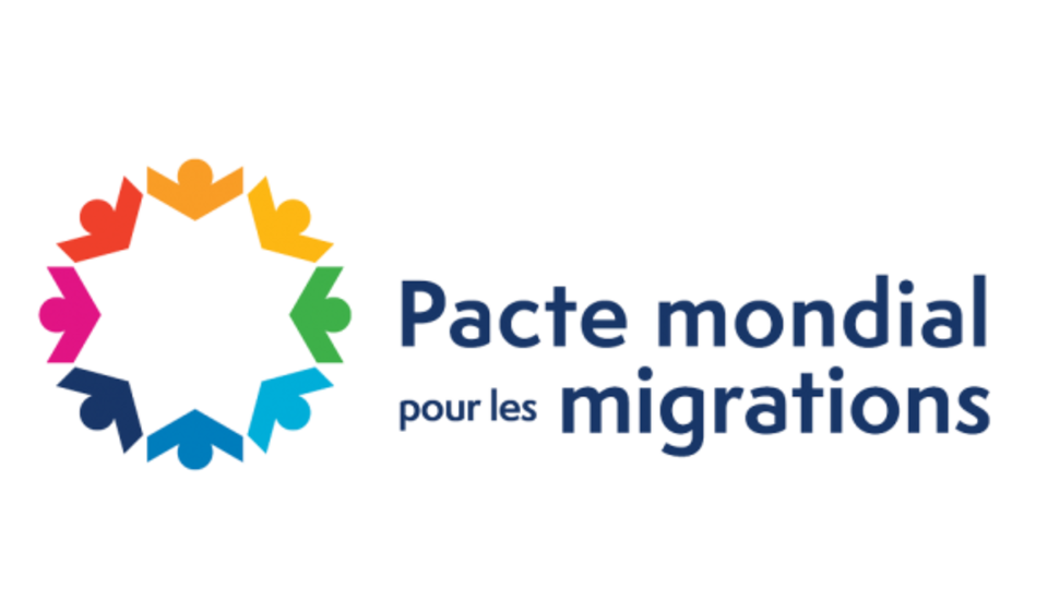 Logo sur le Pacte mondial pour les migrations