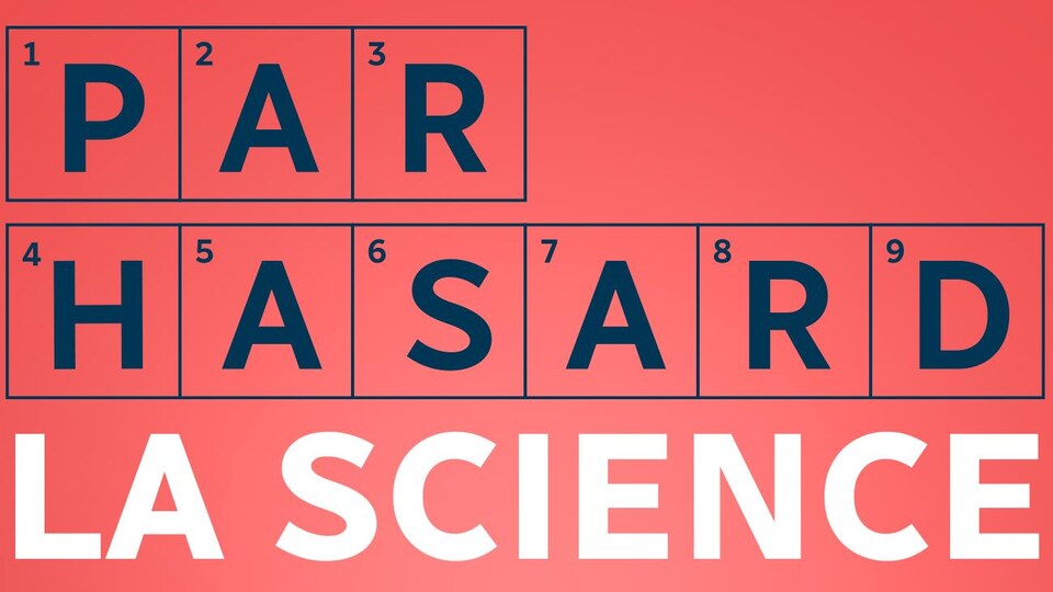 Dessin d'un cerveau avec le libellé « Par hasard la science » et le logo d'ICI Première.