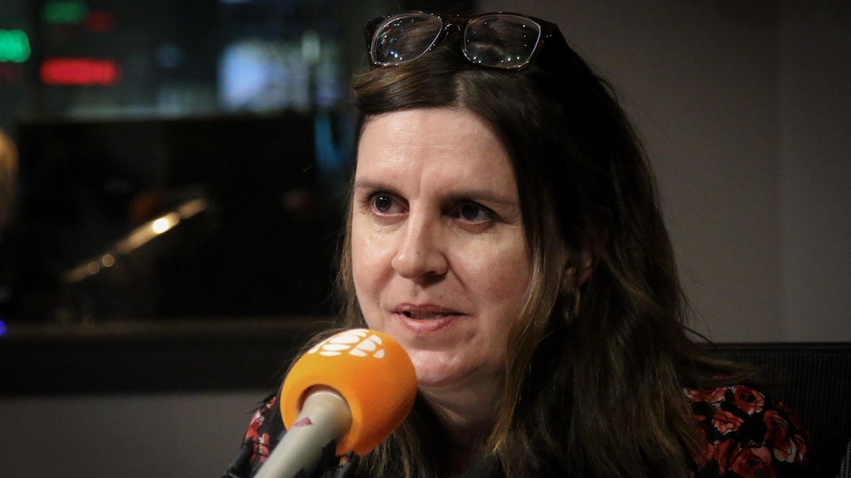 Patricia M. Gagné, en studio.