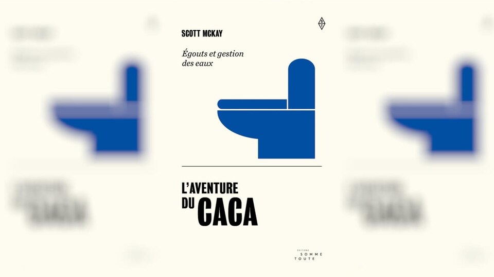 La couverture du livre sur laquelle se trouve une illustration de toilette, le titre et le nom de l'auteur.