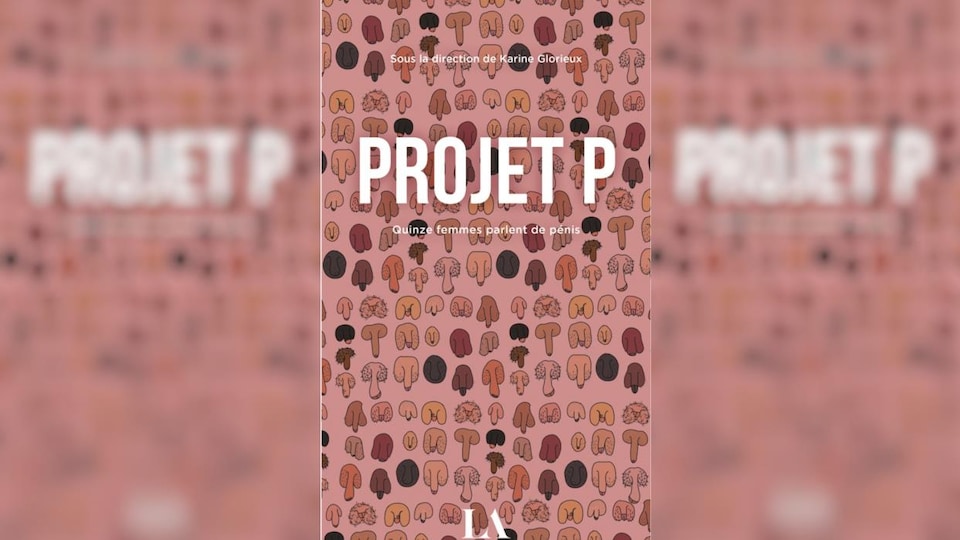 La couverture du livre recouverte d'illustrations de pénis de différentes tailles et couleurs. 