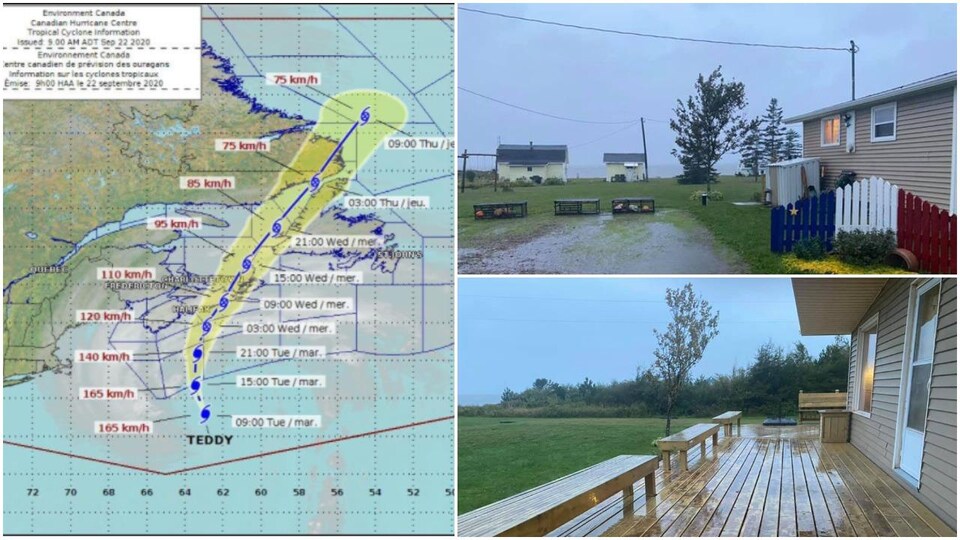L'ouragan Teddy frappe les Maritimes