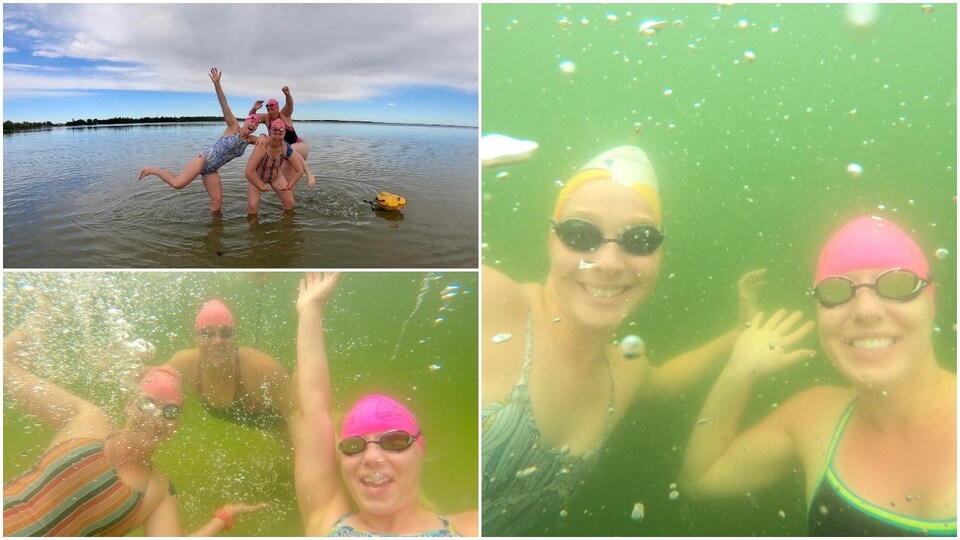 Trop nageuses sous l'eau