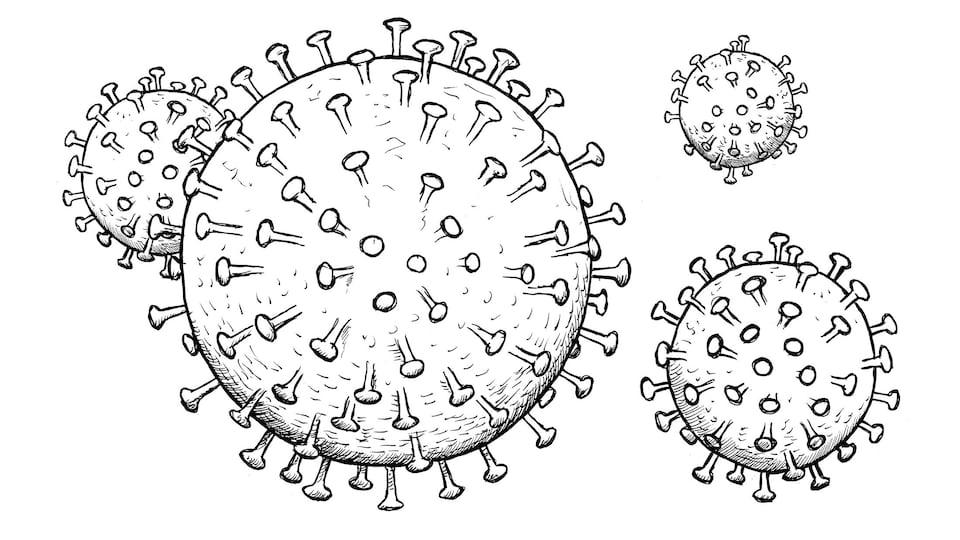 Dessin de la COVID-19.