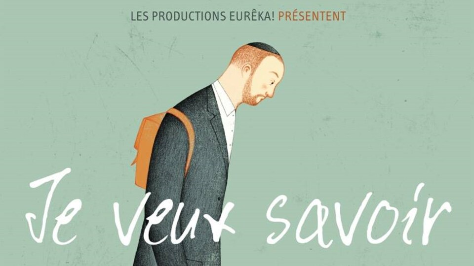 L'affiche du documentaire <i>Je veux savoir</i>, réalisé par la journaliste Émilie Dubreuil et produit par Eurêka productions.