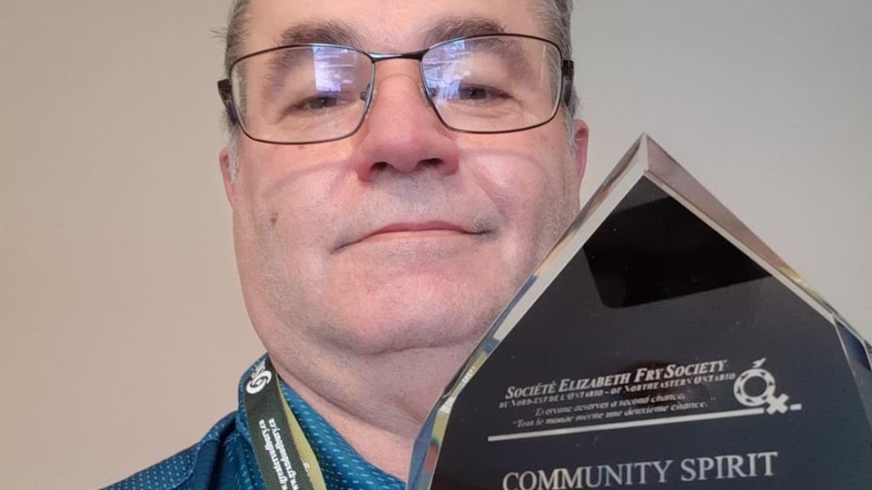 Raymond Landry et son prix.