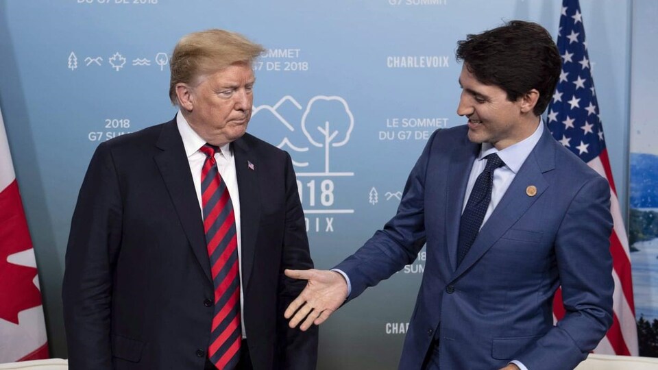 Donald Trump et Justin Trudeau