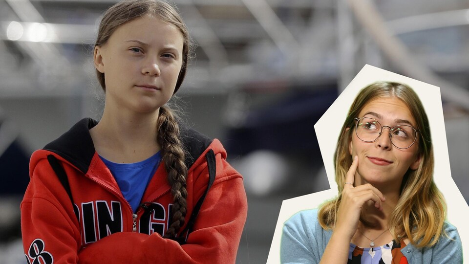 Greta Thunberg et Rosalie Dumais-Beaulieu