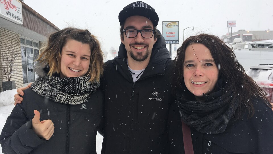 Roxanne Gauthier, Chantal Chénard et Alexandre Verreault
