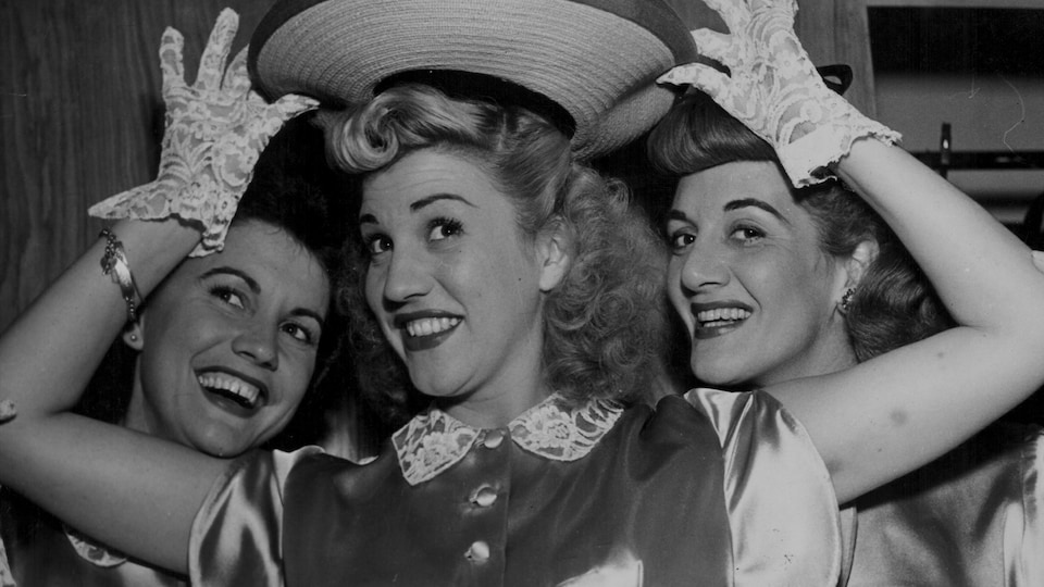 Maxene, Patty et LaVerne Andrews, alias The Andrews Sisters.