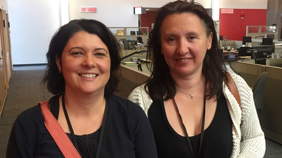 Sandrine Pelissier et Sophie Babeanu (droite)