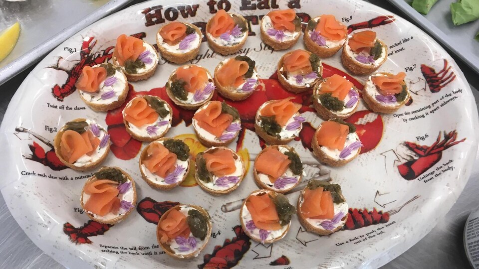 Hors-d'oeuvre au saumon fumée