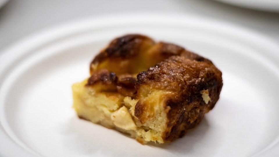 Photo d'une part de pudding.
