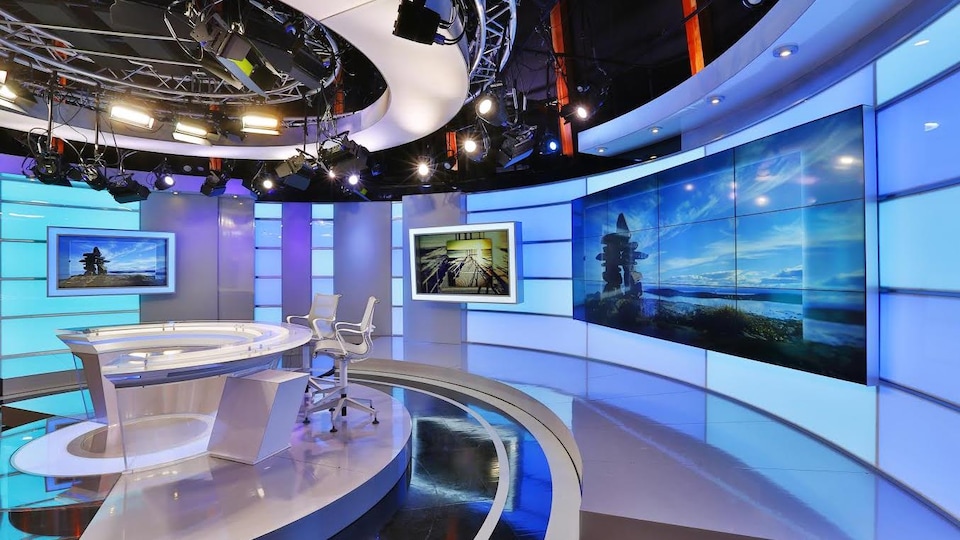 Un plateau de télévision.