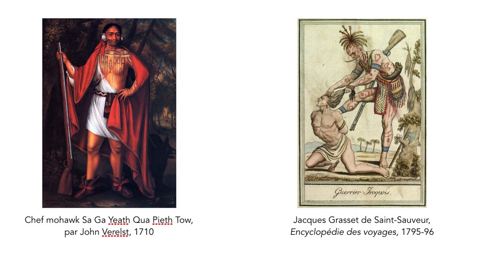 Des tatouages iroquois