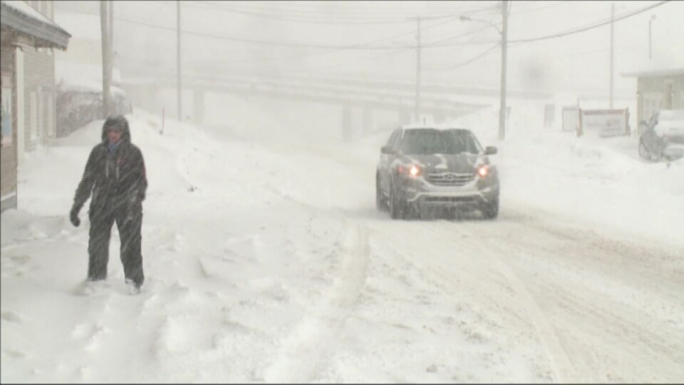 Une tempête de neige tardive en Atlantique