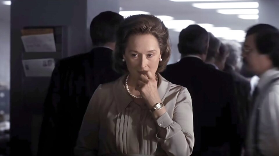 L'actrice Meryl Streep dans son rôle pour le film » Le Post ».