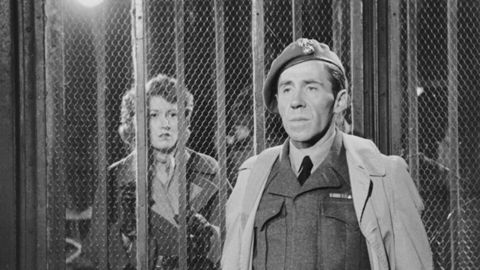 Tit-Coq et Marie-Ange interprétés par Gratien Gélinas et Monique Miller dans le film « Tit-Coq » de 1953.