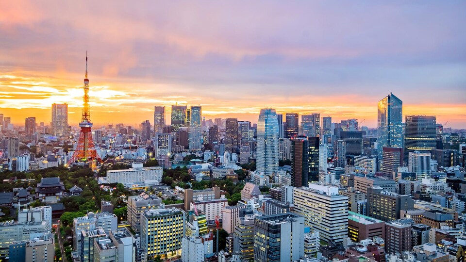 La ville de Tokyo, au Japon.