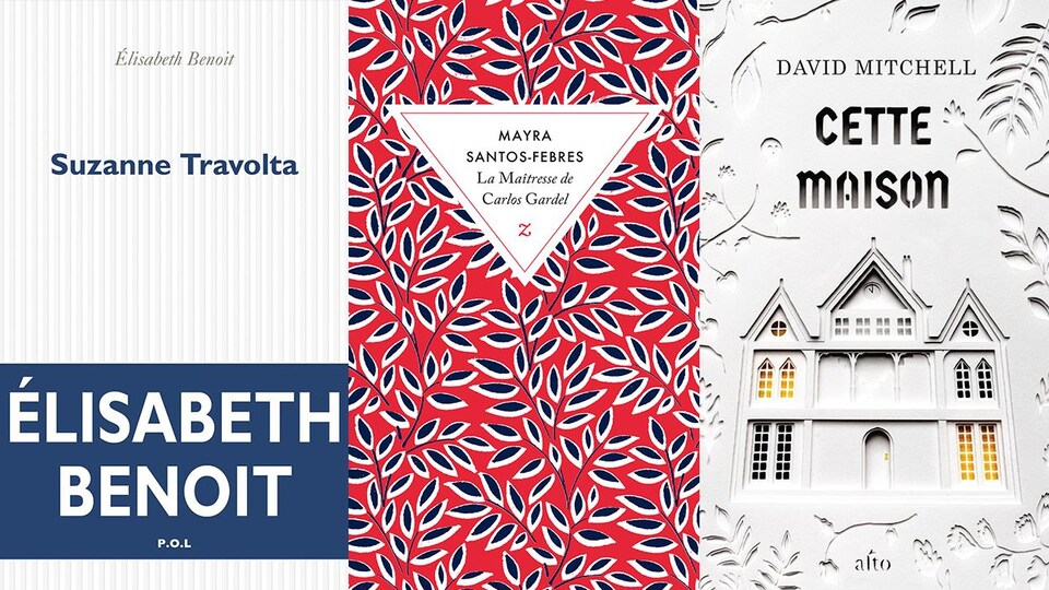 Trois couvertures de livre.
