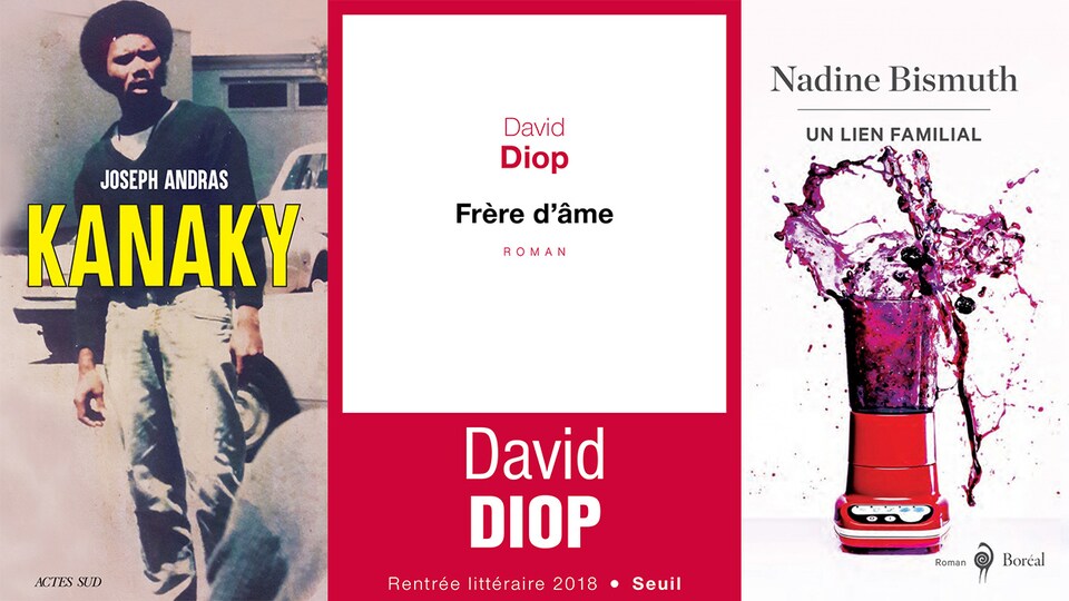 Trois couvertures de livres.