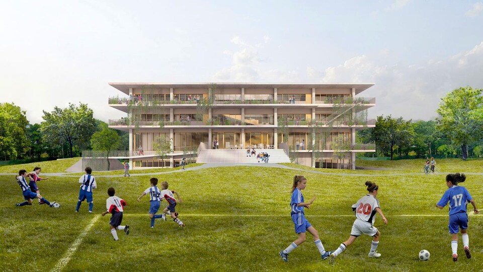 Image représentant la nouvelle école secondaire Sainte-Anne.