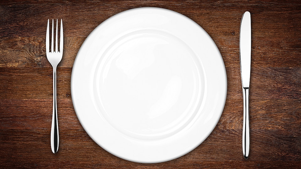 Une assiette vide