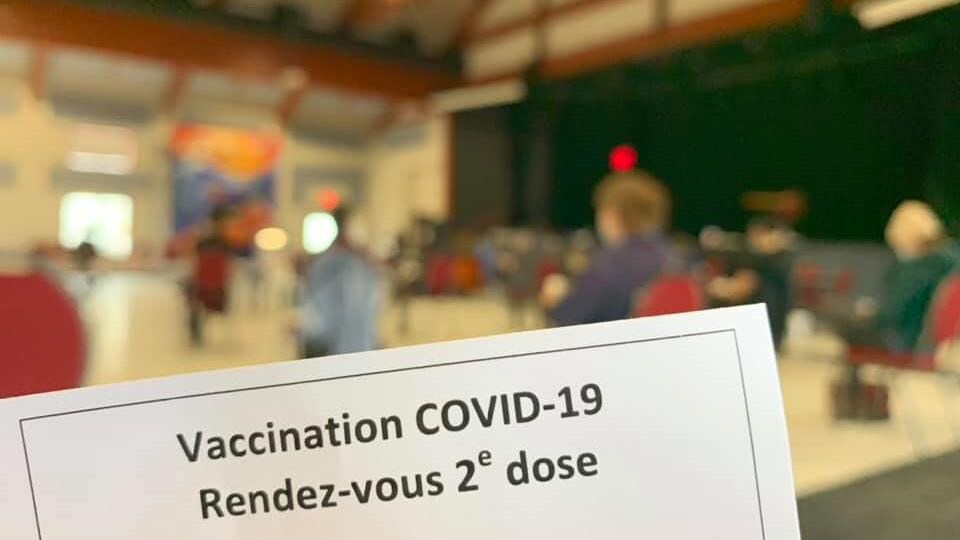 Un rendez vous de vaccination pour la 2e dose.