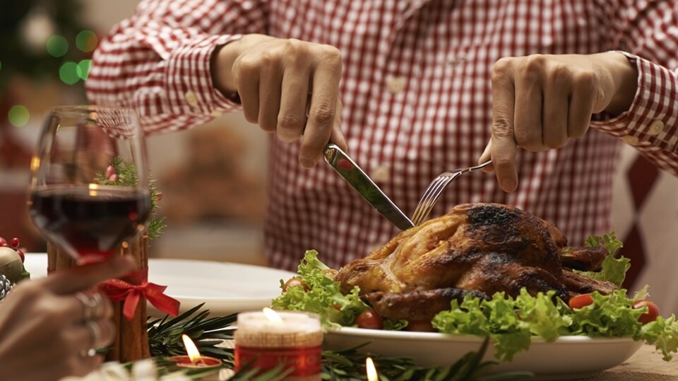 Un repas de Noël.