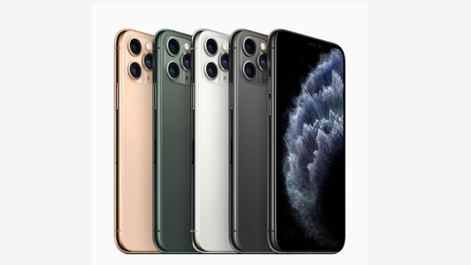 4 appareils iPhone 11 Pro.