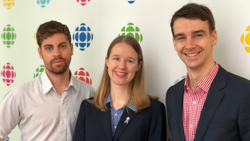 Les lauréats des Prix RelèveTO 2018 : François Byrne, Emily Thorn Corthay et Alexandre Thibault