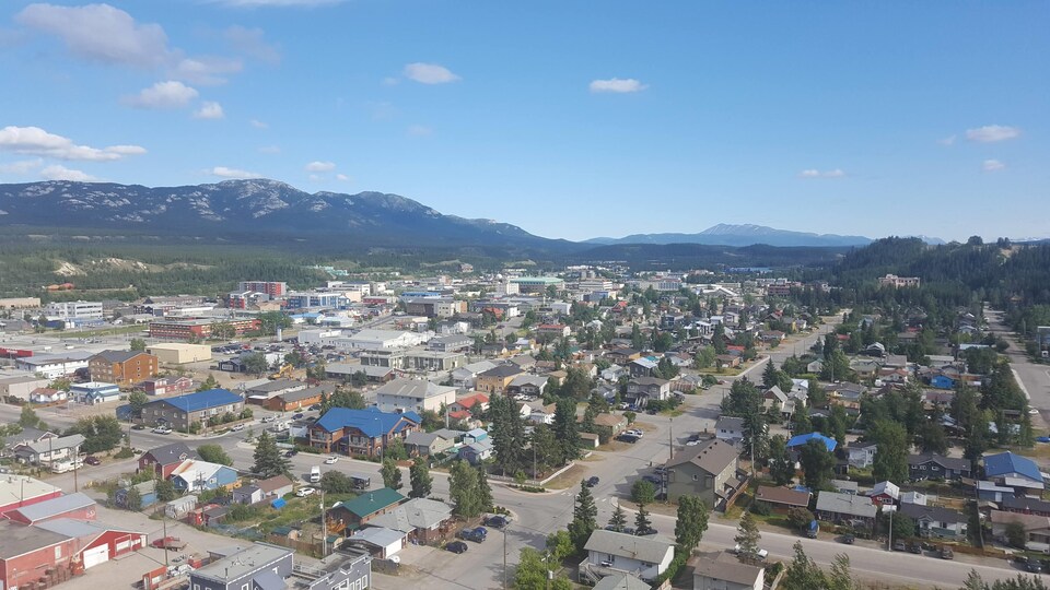 Vue sur la ville de Whitehorse, Yukon