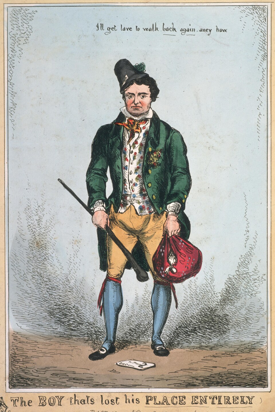 Caricature du militant et homme politique irlandais Daniel O'Connell datant de 1829.