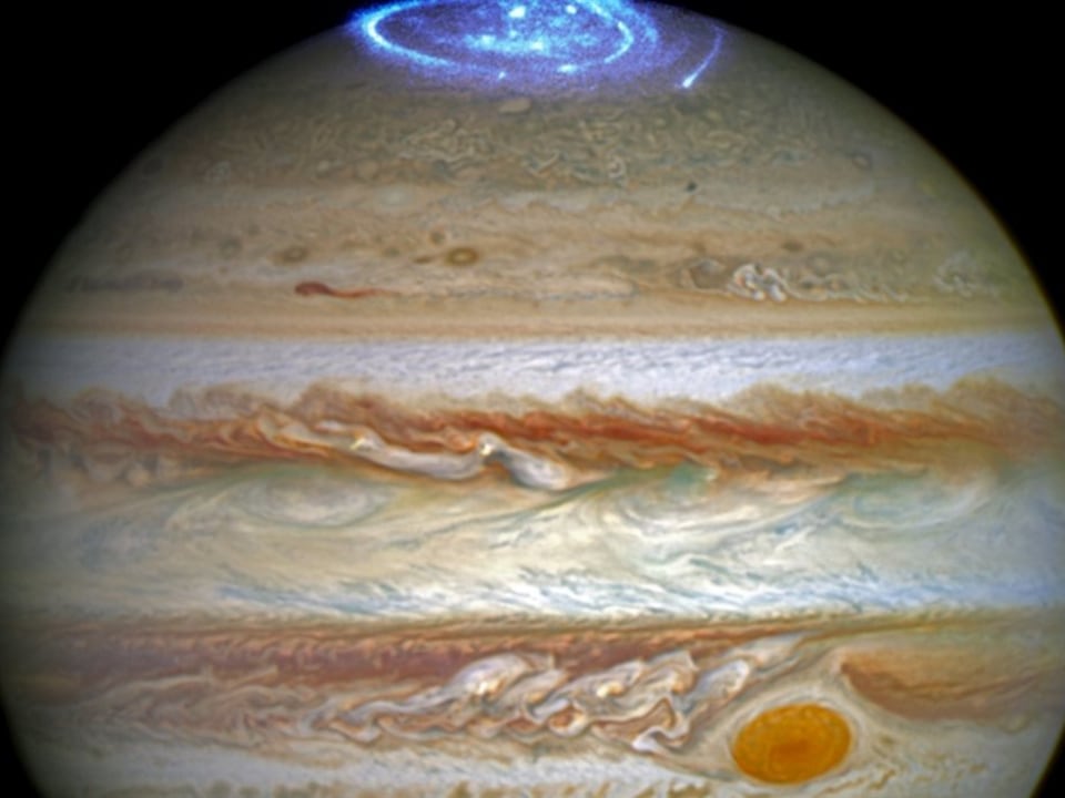 Des aurores boréales sur Jupiter.