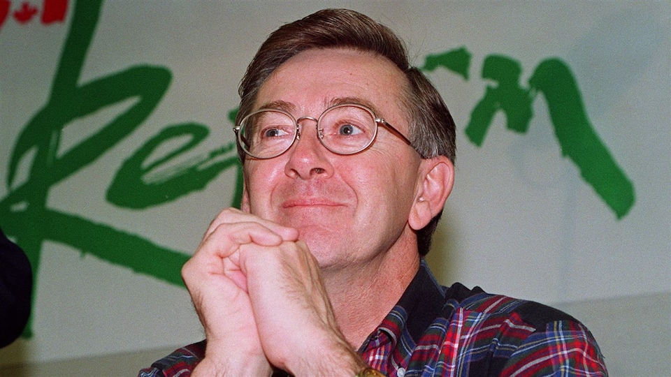 Preston Manning, chef du Reform Party, en 1993