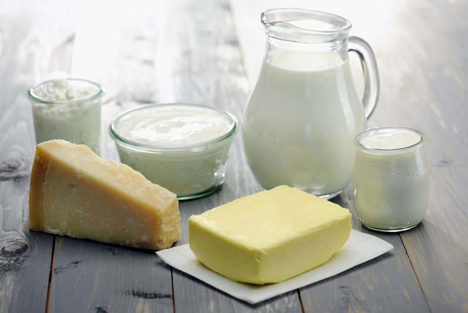 Du lait, du beurre, du fromage, de la crème et du yogourt