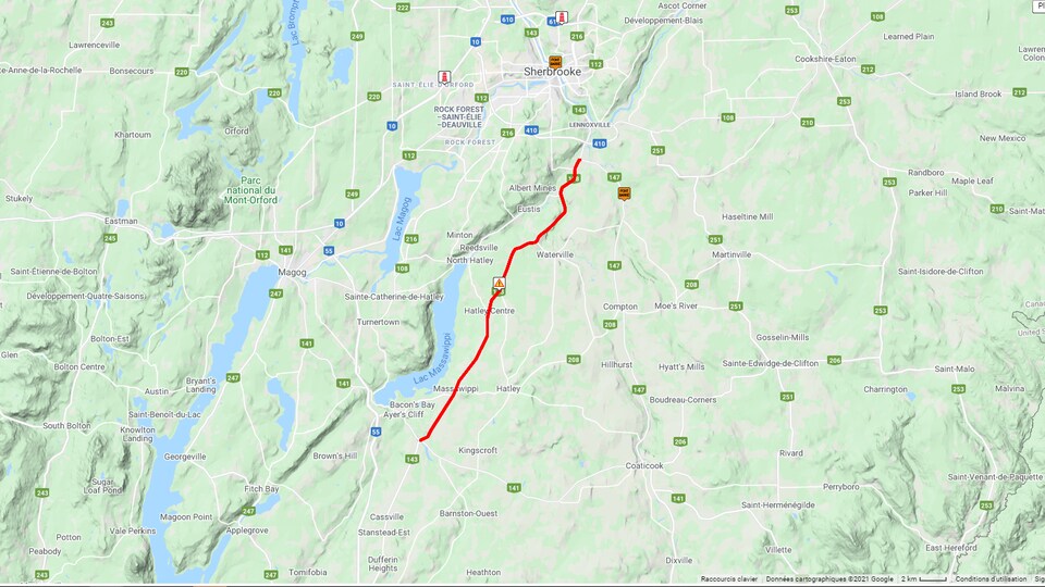 Un détour de 70 km dans le Canton de Hatley RadioCanada.ca