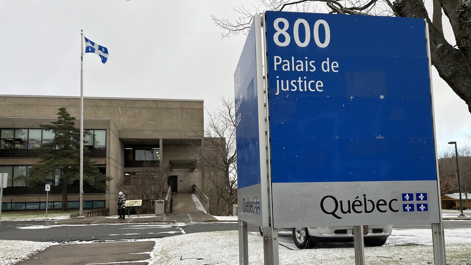 Le palais de justice de Victoriaville.